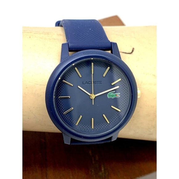 Lacoste Women's Watch 2001271 12.12 Quartz Blue Dial Rubber Band 36mm - Picture 10 of 13